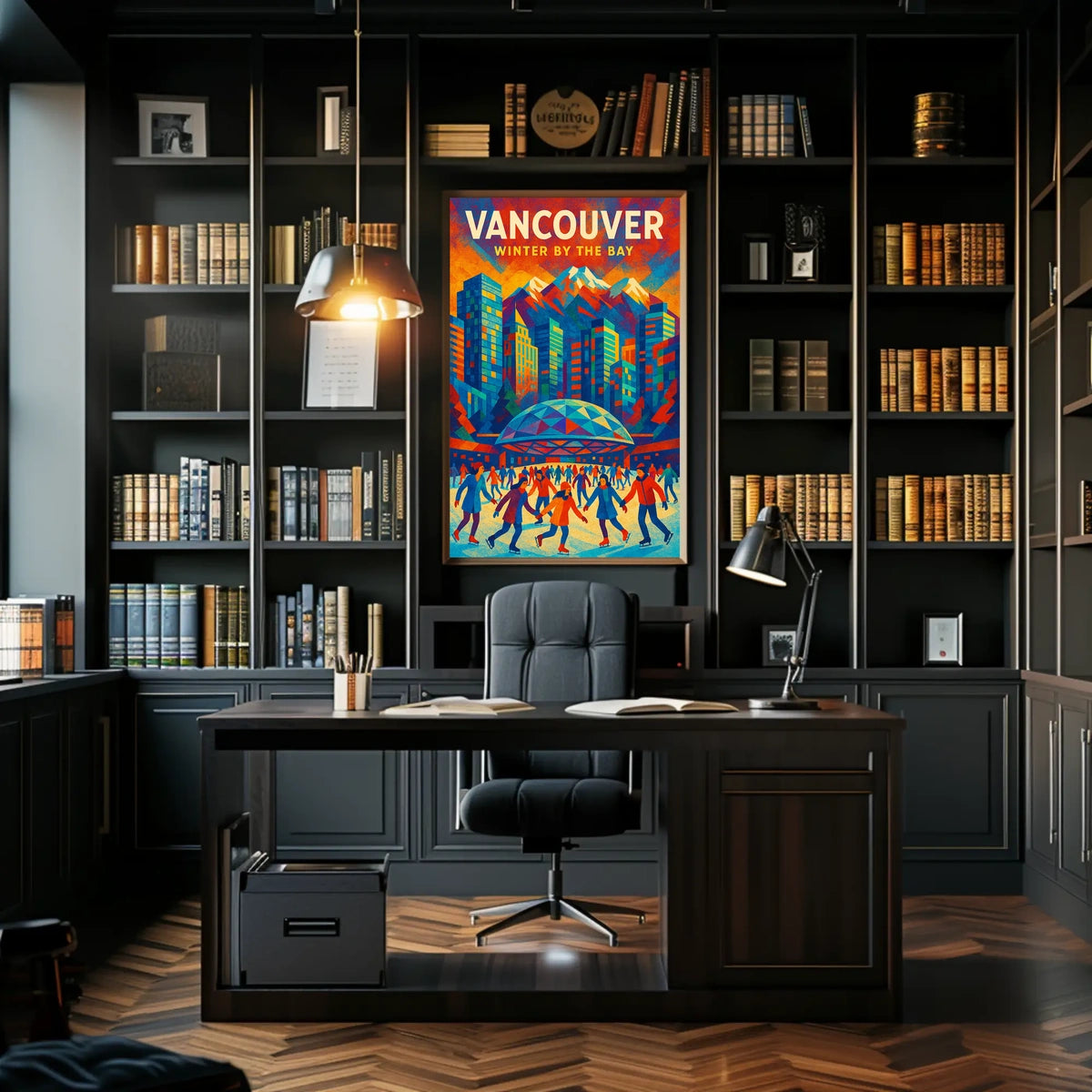 Vancouver Winter By The Bay Poster