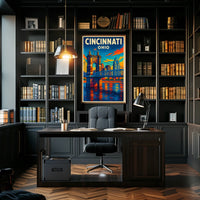 Cincinnati, Ohio Cityscape Poster