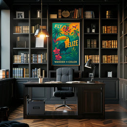 Vibrant Belize Travel Adventure Poster - Travel Poster PosterGoat
