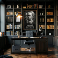 Grover Cleveland 22nd President of the United States Double Exposure Poster