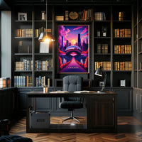 Dreamy Chicago Sunset Poster