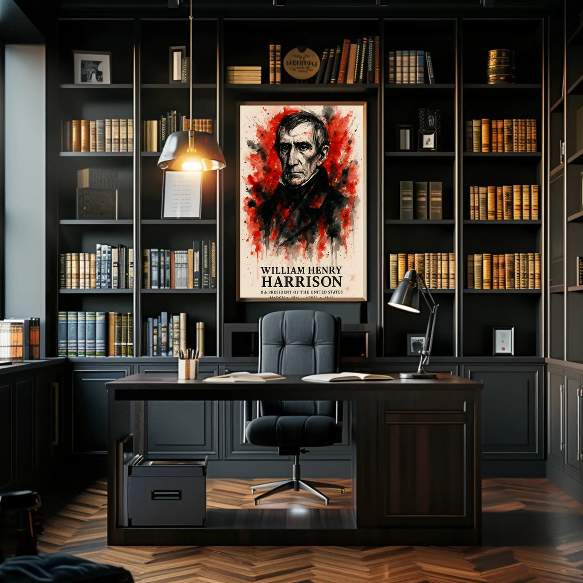 William Henry Harrison Historic 1841 Presidential Poster