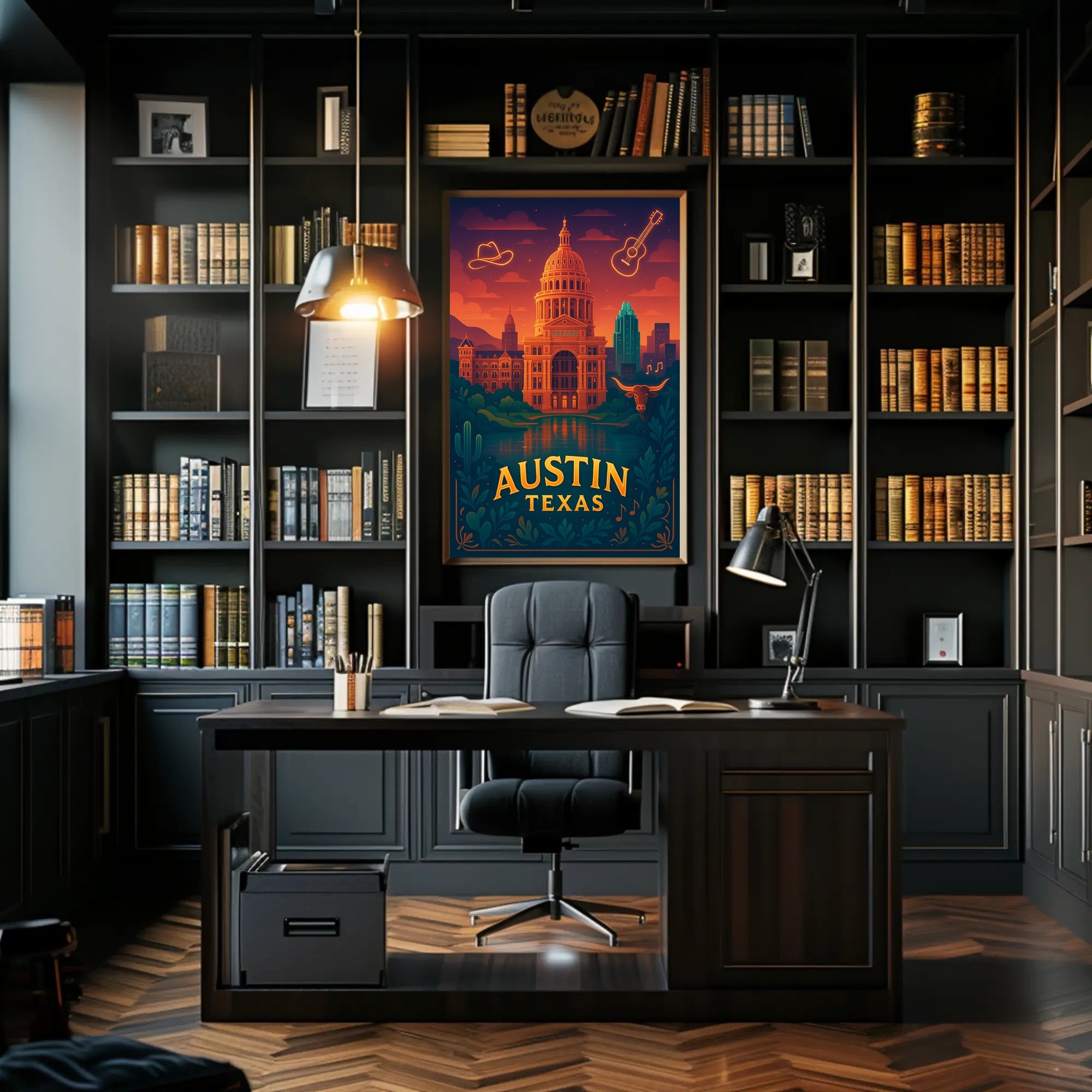 Vibrant Austin Cityscape Poster