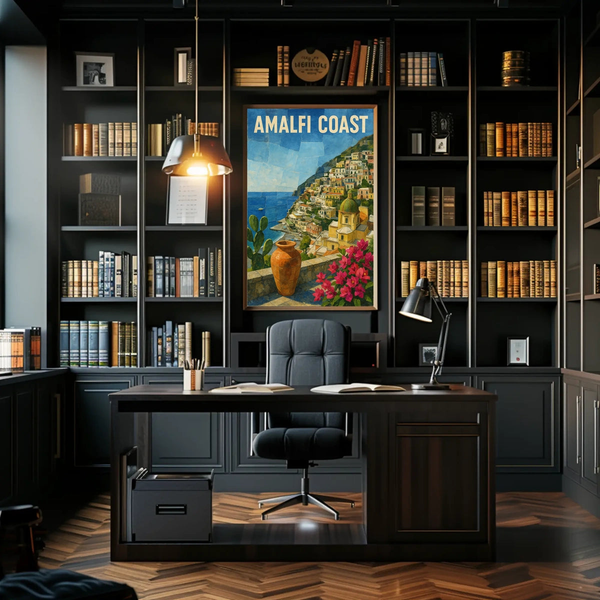 Amalfi Coast Poster 18x24 Coastal Wall Art Decor Vibe