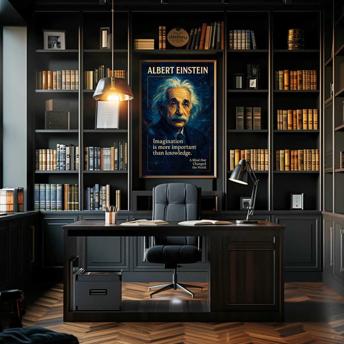 Albert Einstein Inspirational Quote Art Poster