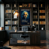 Albert Einstein Inspirational Quote Art Poster
