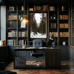 Serene Winter Landscape National Park Poster