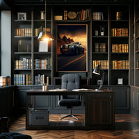 Luxurious Ride at Sunset Poster PosterGoat