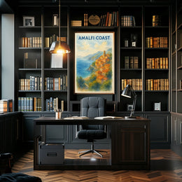 Amalfi Coast Poster Wall Art Museum Quality Print Giclee