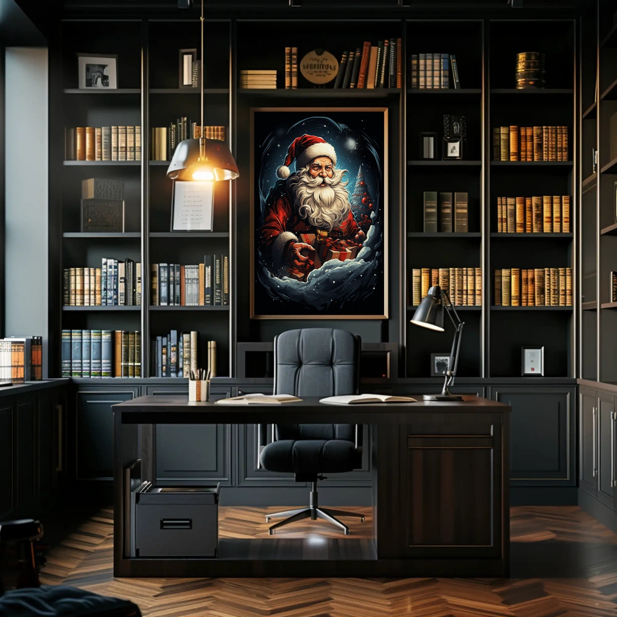 Santa Claus In Winter Wonderland Poster