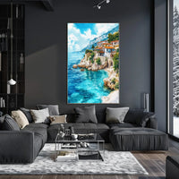 Albania Albanian Riviera Coastal View Poster