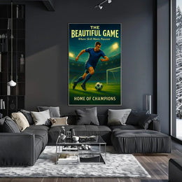 Soccer Stadium Action: Sports Poster PosterGoat