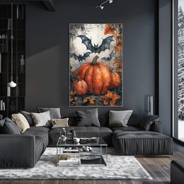 Halloween Whimsy Art Print - Abstract, Artistic Poster