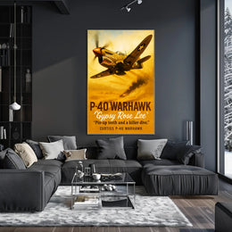 Gypsy Rose Lee P-40 Warhawk Poster PosterGoat