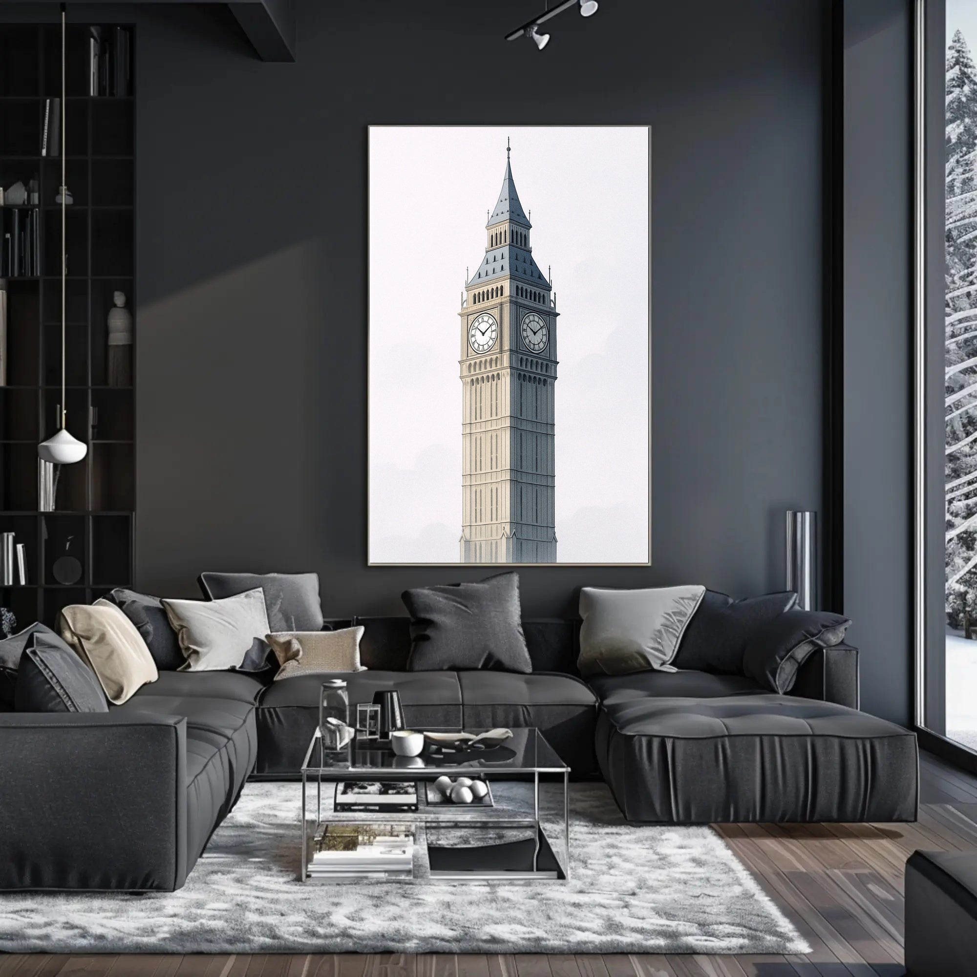 Iconic Landmark Illustration Poster PosterGoat