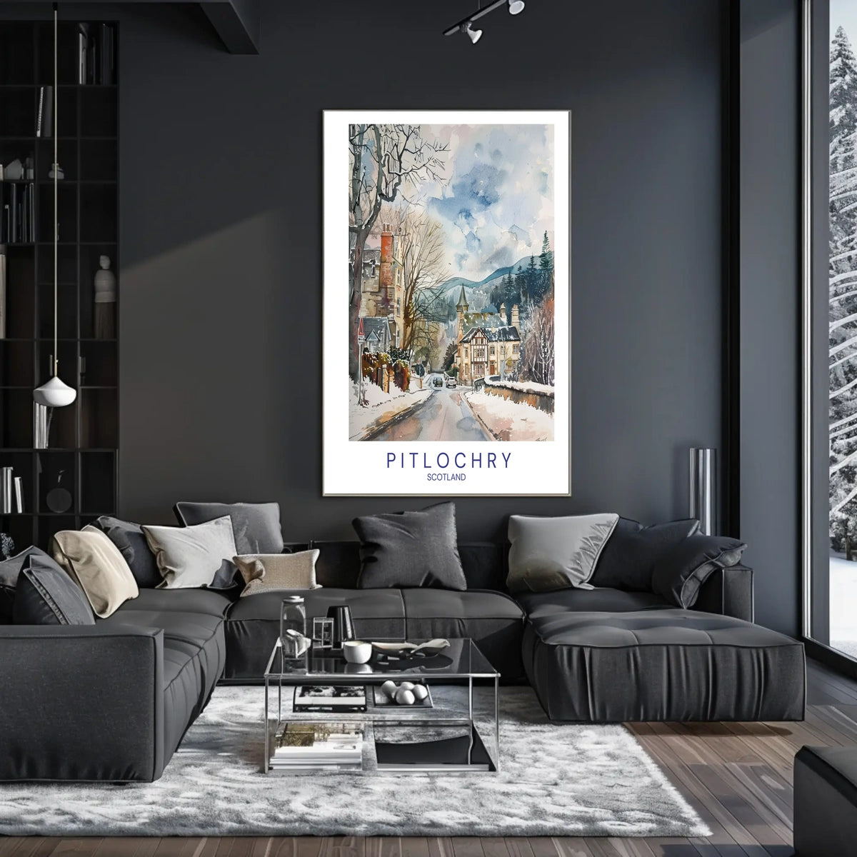 Winter in Pitlochry Poster