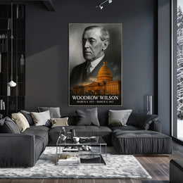 Woodrow Wilson 28th President of the United States Reflections Poster