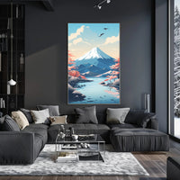 Tranquil Mountain Landscape Poster