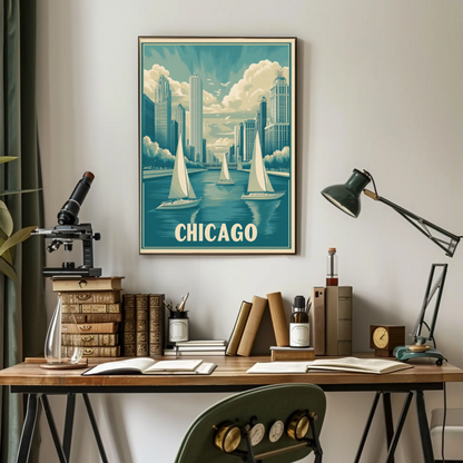 Chicago Vintage Poster