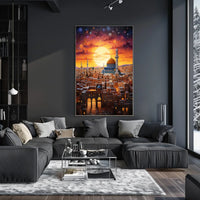 Historic Jerusalem Cityscape Middle Eastern Cultural Heritage Poster