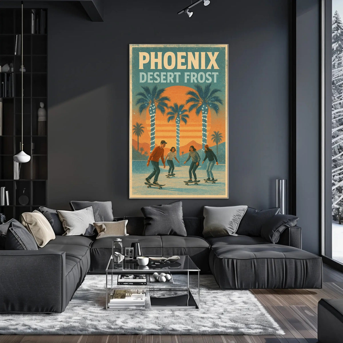 Phoenix Desert Frost Poster