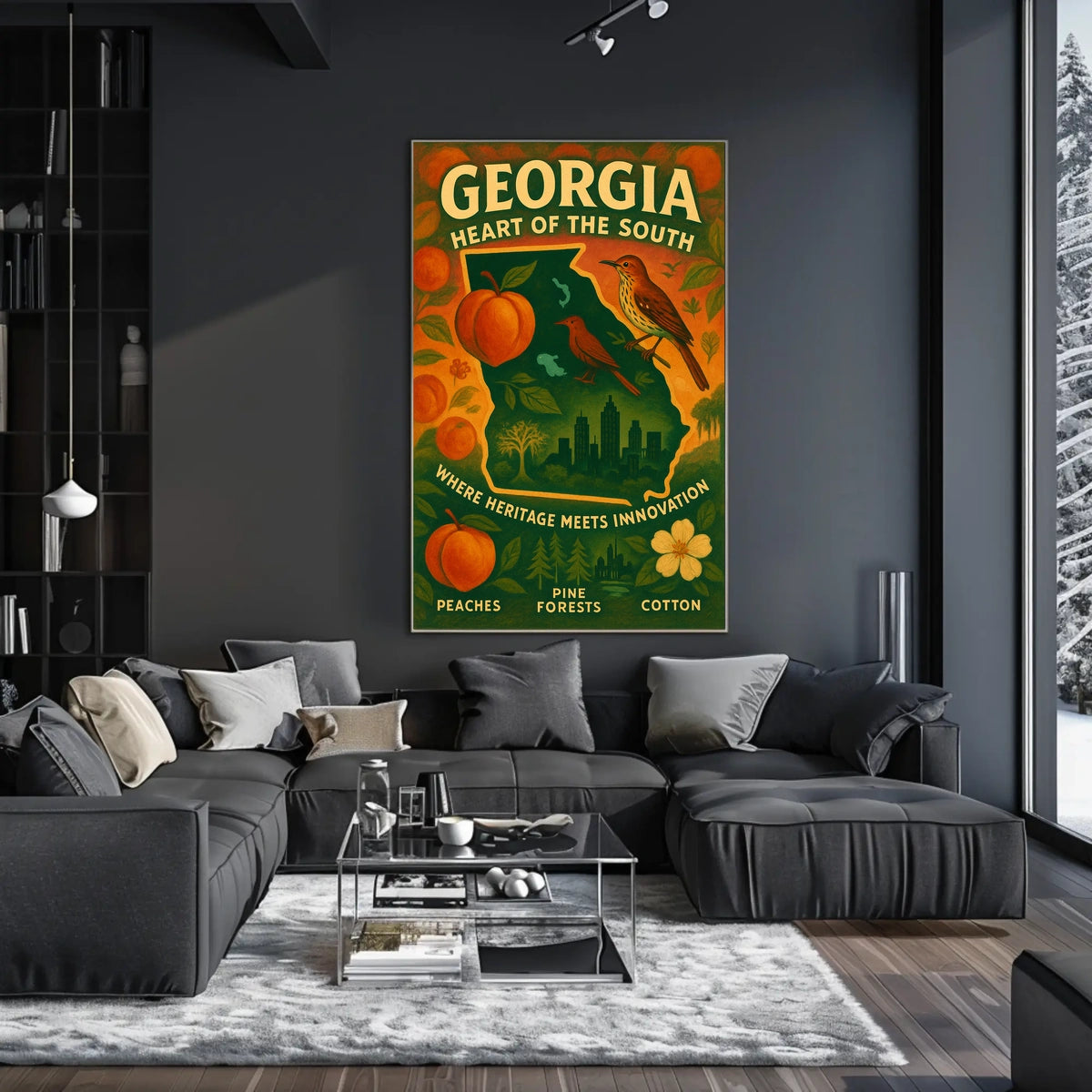 Georgia Heart Of The South Poster