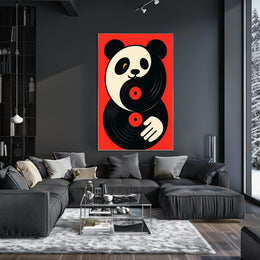 Panda Vinyl Vibes Poster