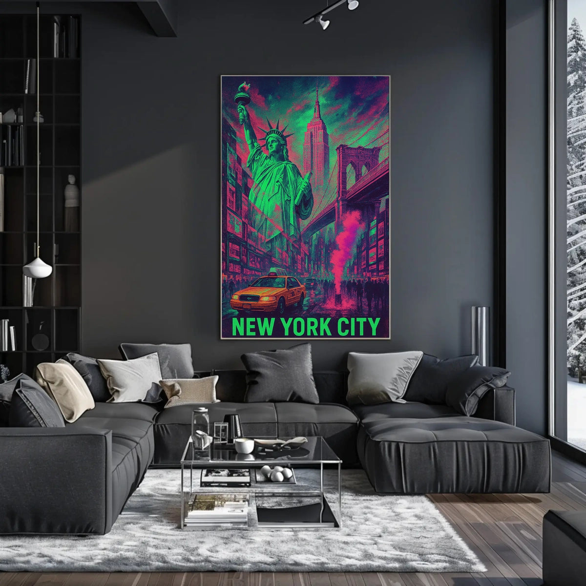 Neon New York City Poster