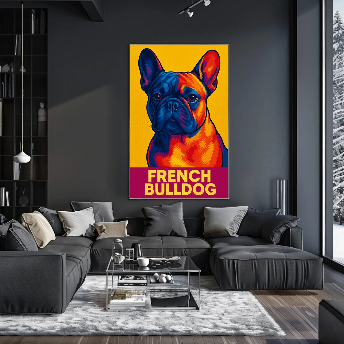 French Bulldog Pop Art Poster