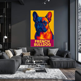 French Bulldog Pop Art Poster