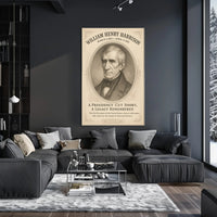 William Henry Harrison 9th President Sketch Poster Art Print PosterGoat