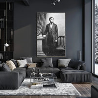 Abraham Lincoln Glasses in Hand Poster Artwork PosterGoat