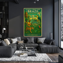 Discover the Vibrant Essence of Brazil Poster PosterGoat