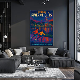 Austin River Of Lights Poster