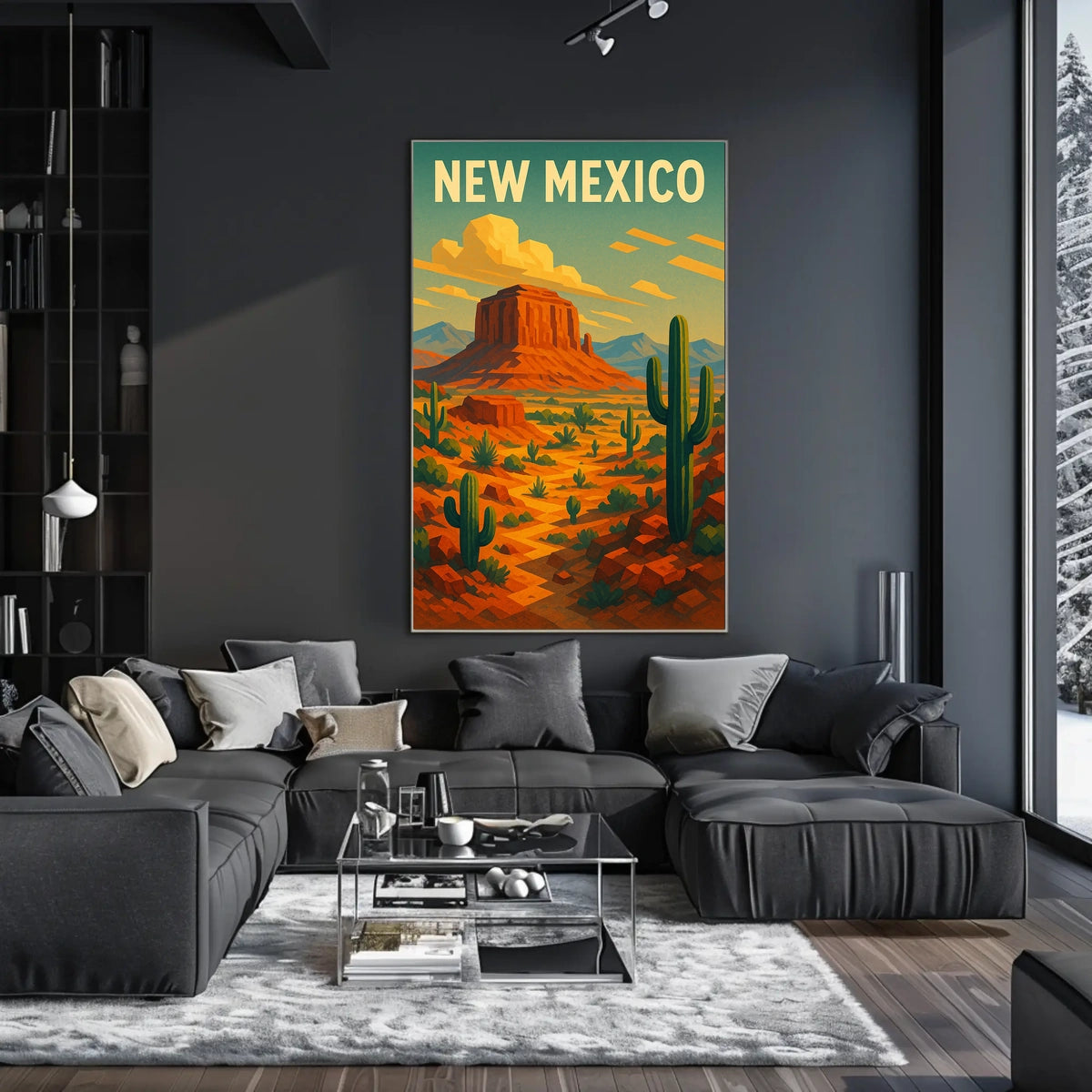 New Mexico Desert Landscape Poster