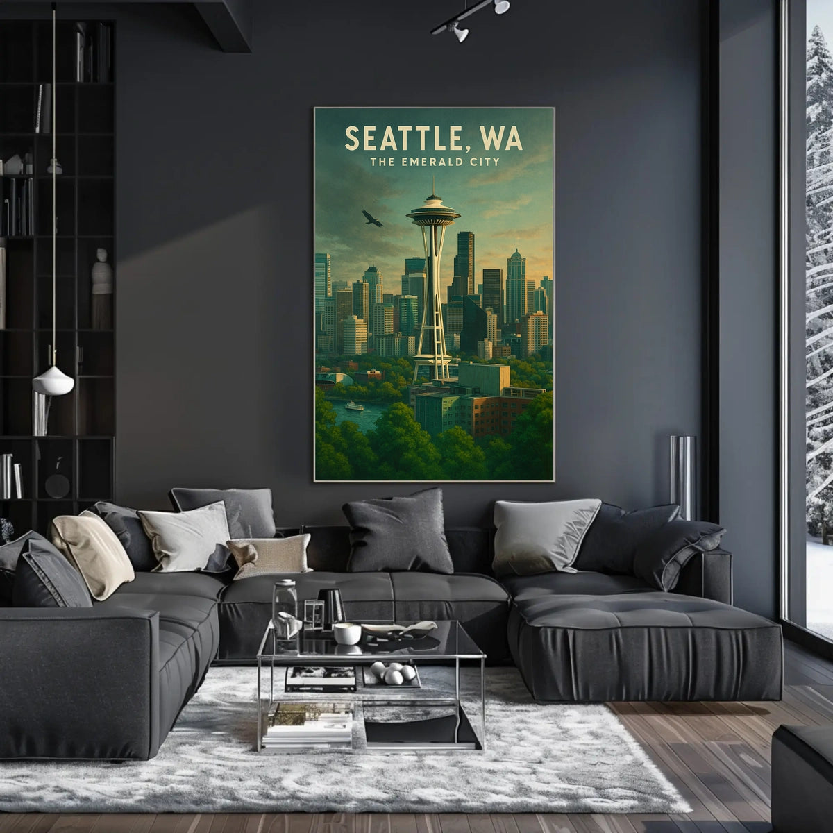Seattle, WA The Emerald City Poster