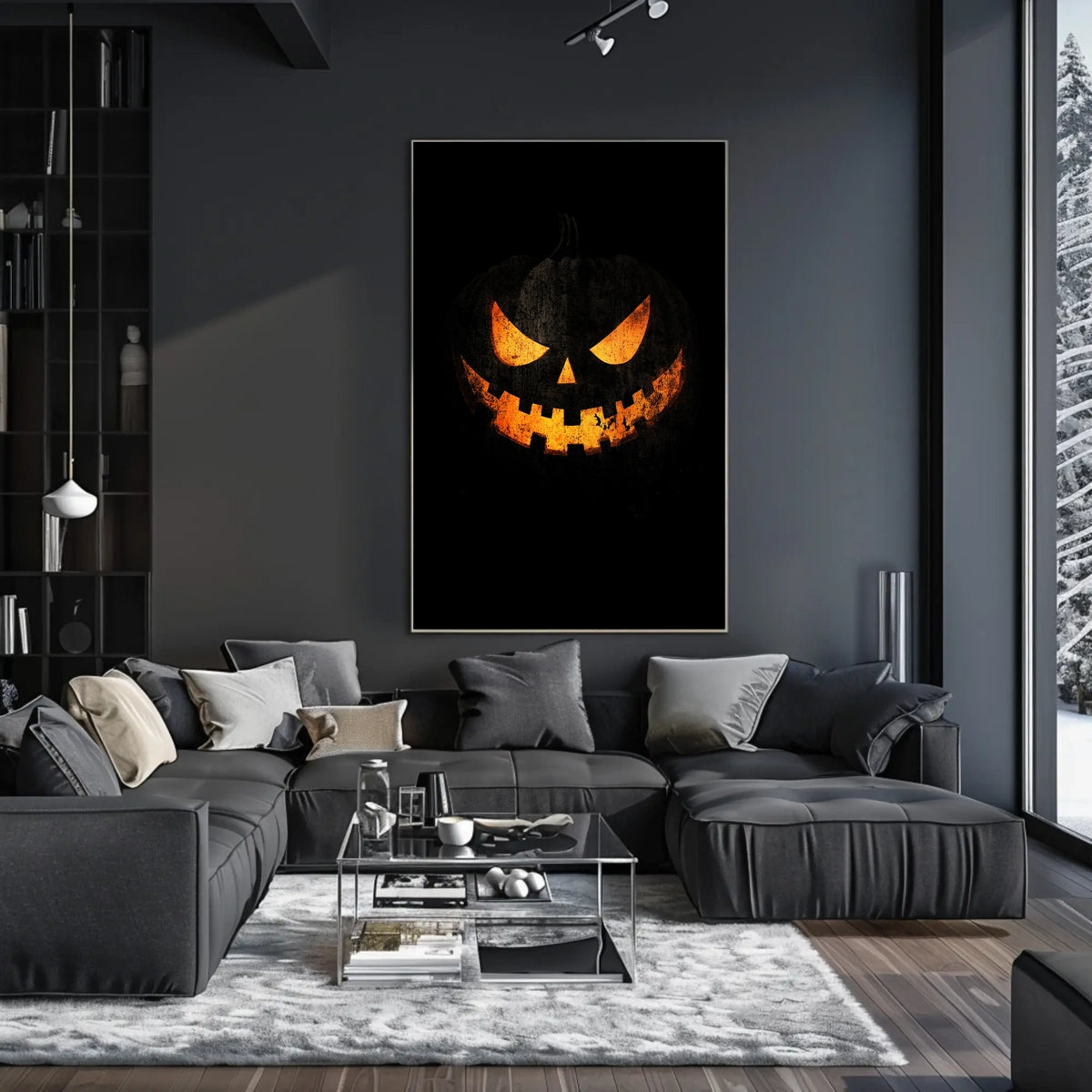 Halloween Jack-o'-Lantern Jack-o-lantern Spooky Eerie Poster