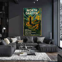 North Dakota Home of Teddy Roosevelt National Park Poster