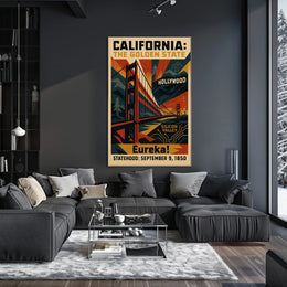California The Golden State Poster