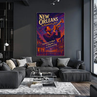 New Orleans The Heartbeat Of Jazz Poster