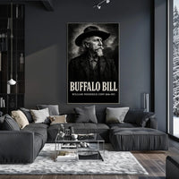 Buffalo Bill Illustrated Art Print Cultural or Heritage Poster