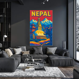 Nepal A Vibrant Tapestry Poster