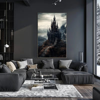 Enchanted Castle On A Cliff Poster