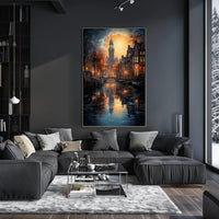 Enchanted Evening In Amsterdam Poster