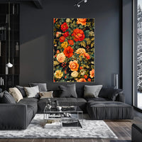Vibrant Floral Symphony Wall Art Print