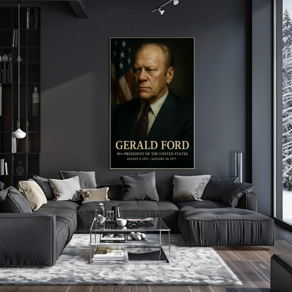 Gerald Ford 38th President Poster Home Decor Wall Art