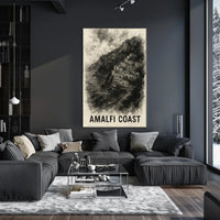 Amalfi Coast Poster Wall Art 18x24 Travel Decor Collection