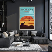Ayers Rock Uluru Scenic Beauty Travel Poster
