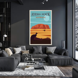 Ayers Rock Uluru Scenic Beauty Travel Poster
