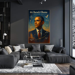 Barack Obama Presidency Achievements 2009-2017 Poster